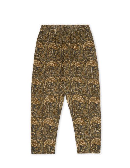 PANT PLEATED TRACK PAISLEY CORD NAVY