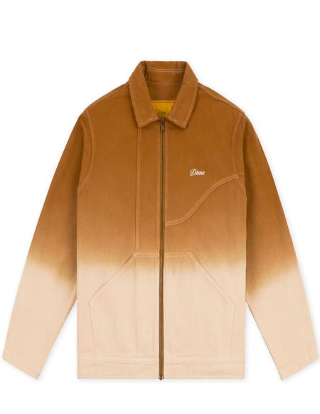 DIPPED TWILL JACKET COFFEE
