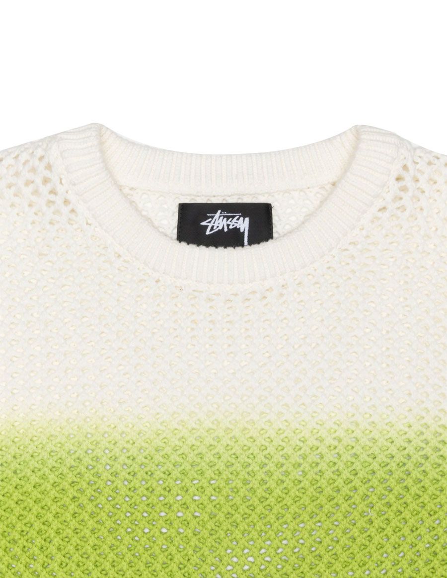 PIG DYED LOOSE GAUGE SWEATER BRIGHT GREEN