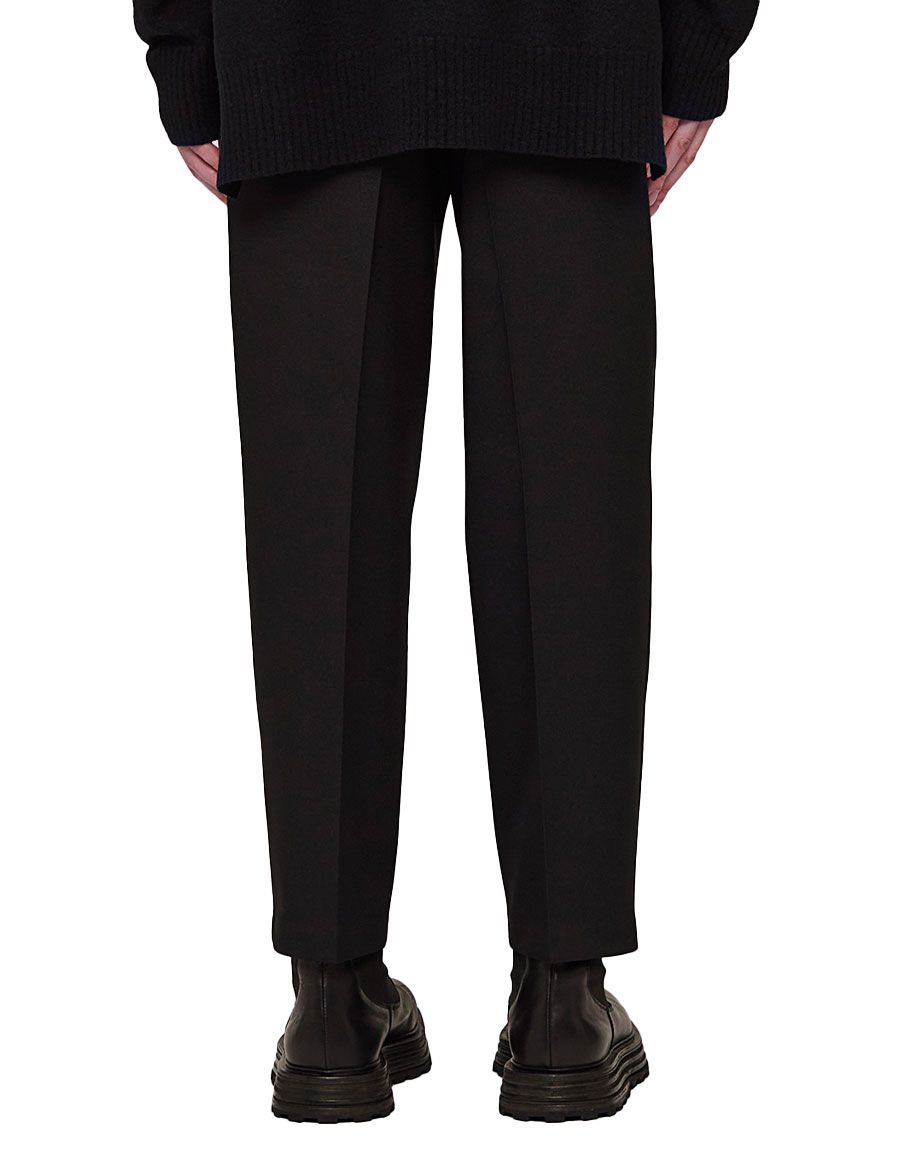 RELAXED-FIT TROUSERS BLACK