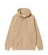HOODED CHASE SWEAT SABLE / GOLD