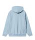 SWEAT AMERICAN SCRIPT HOODED FROSTED BLUE