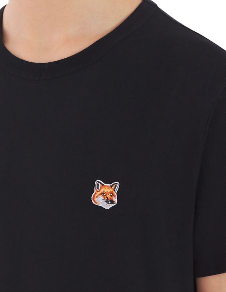 T-SHIRT FOX HEAD PATCH REGULAR BLACK